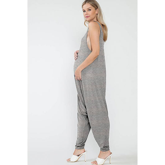 Maternity Summer Tank Loungewear Jumpsuit