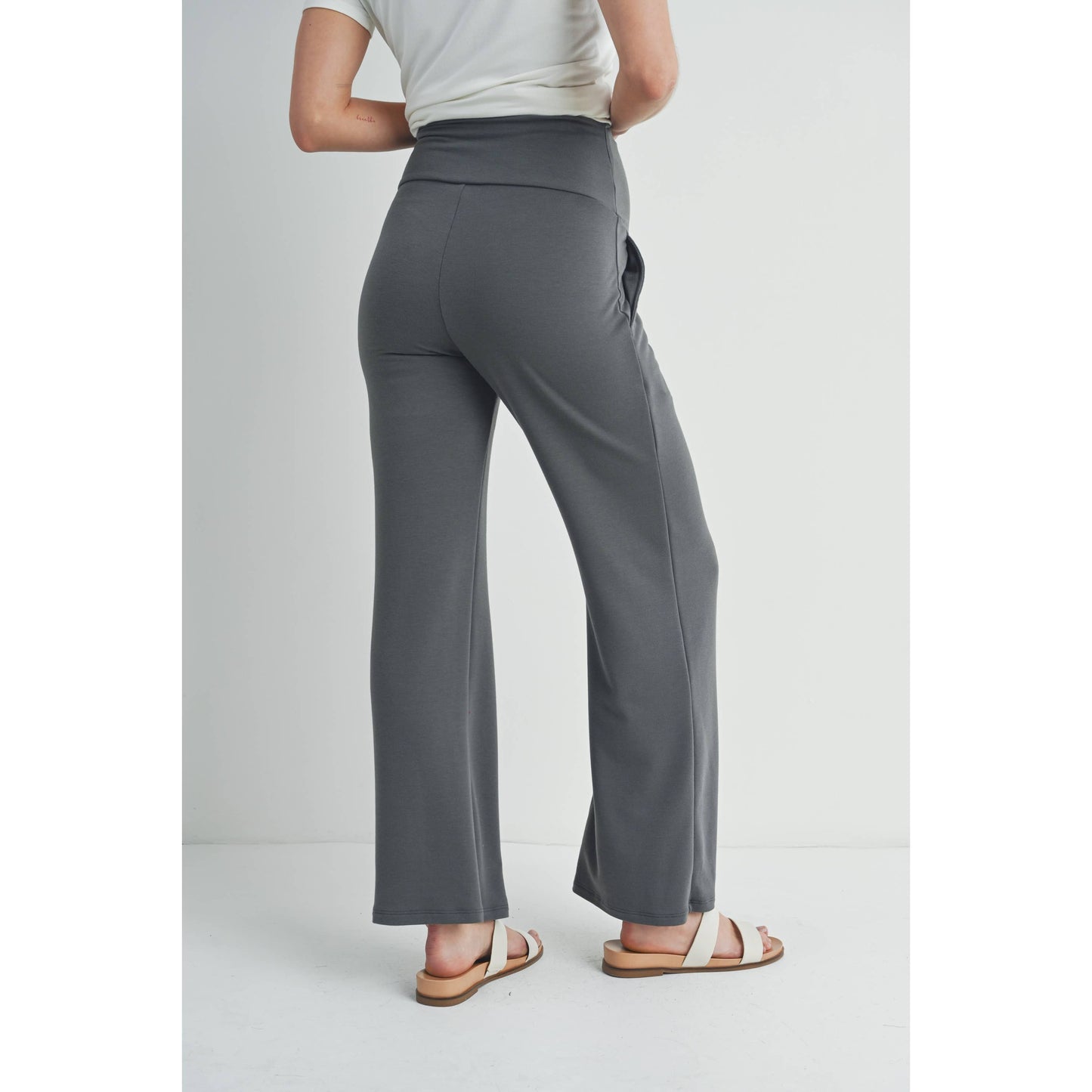 Straight Leg Maternity Terry Lounge Pants