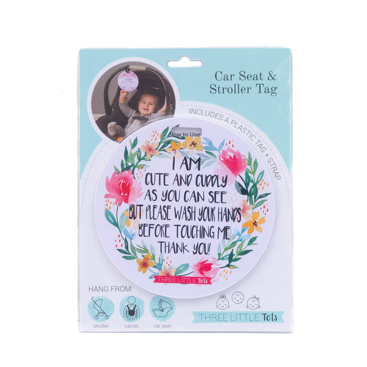 Cute Flower No Touching and Stroller Tag