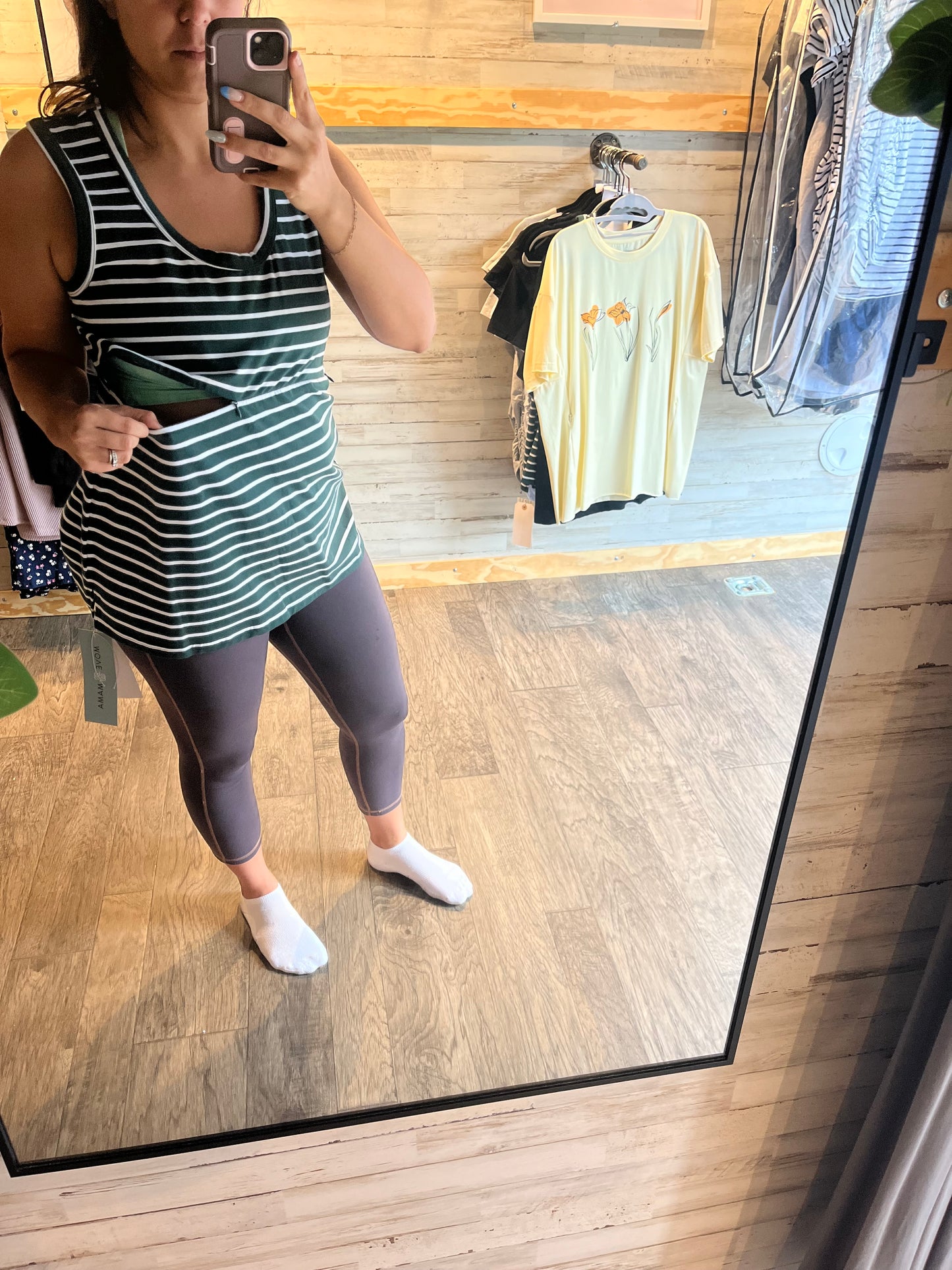 Invisible Zip Breastfeeding Tank Top
