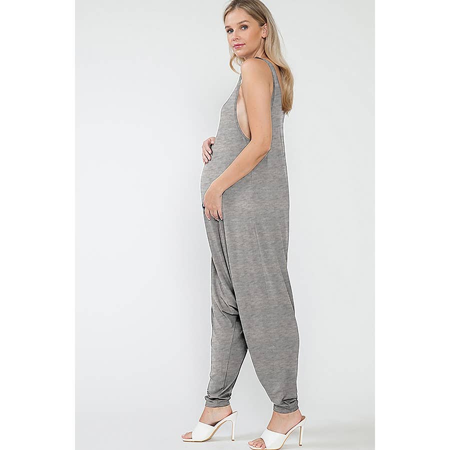 Maternity Summer Tank Loungewear Jumpsuit