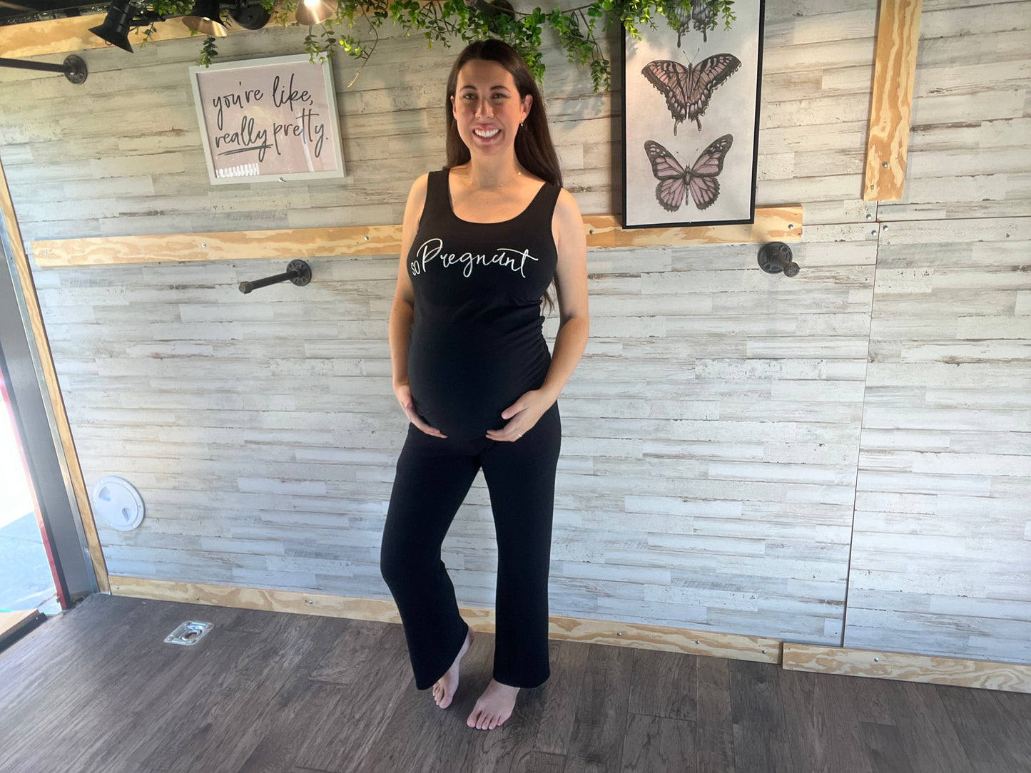 So Pregnant Maternity Tank Top