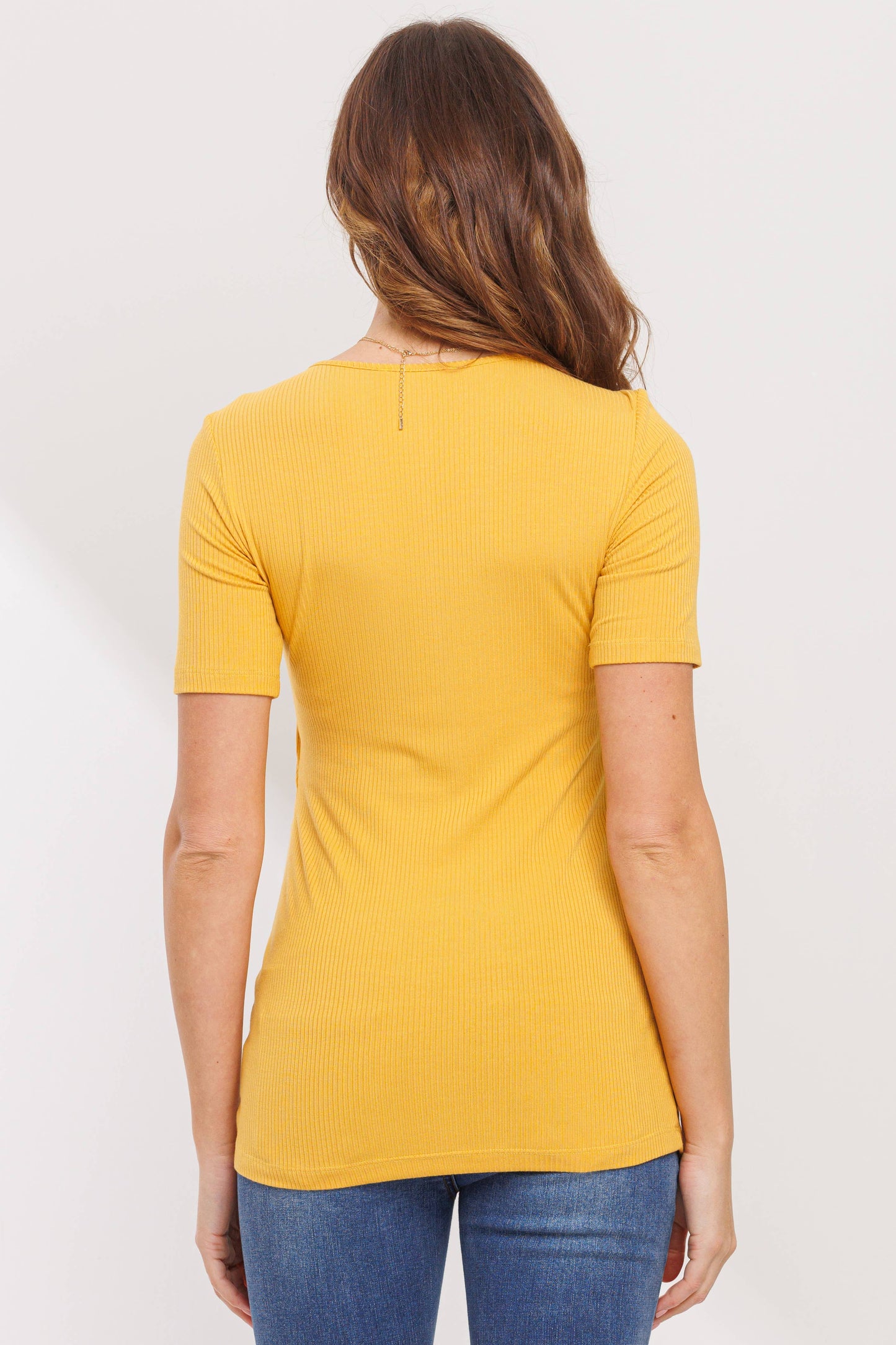 Double Layer Front Maternity Nursing Short Sleeve Top